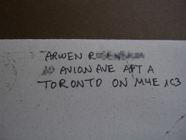 CIMG1610.JPG - Arwen's 1999 card came from Toronto!