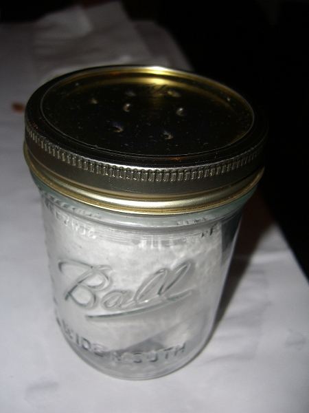 CIMG2231.JPG - At Firefly your bill comes in a jar with holes punched in the top.