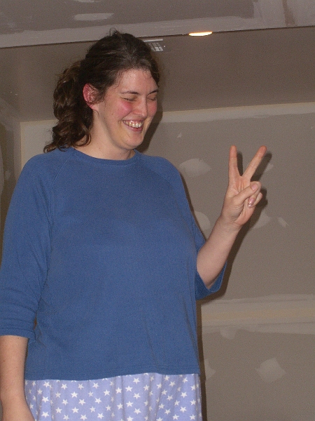 CIMG2714.JPG - Lisa's first game of charades EVER.