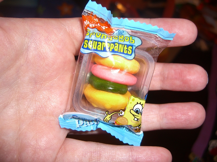 CIMG2755.JPG - Neva's most distressing piece of candy = gummi Krusty Burger