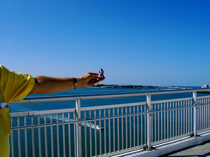 CIMG2773.JPG - Clearwater Beach bridge, view of Sand Key bridge