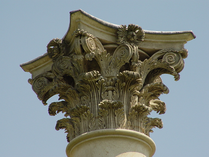 DSC01949.jpg - Close-up of the top of one of the Capitol Columns at the National Arboretum