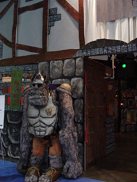 DSC02243.jpg - The Mended Drum, Discworld-based pub constructed within the ConCourse, featuring guard troll